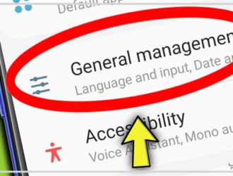 معنی general در تنظیمات گوشی